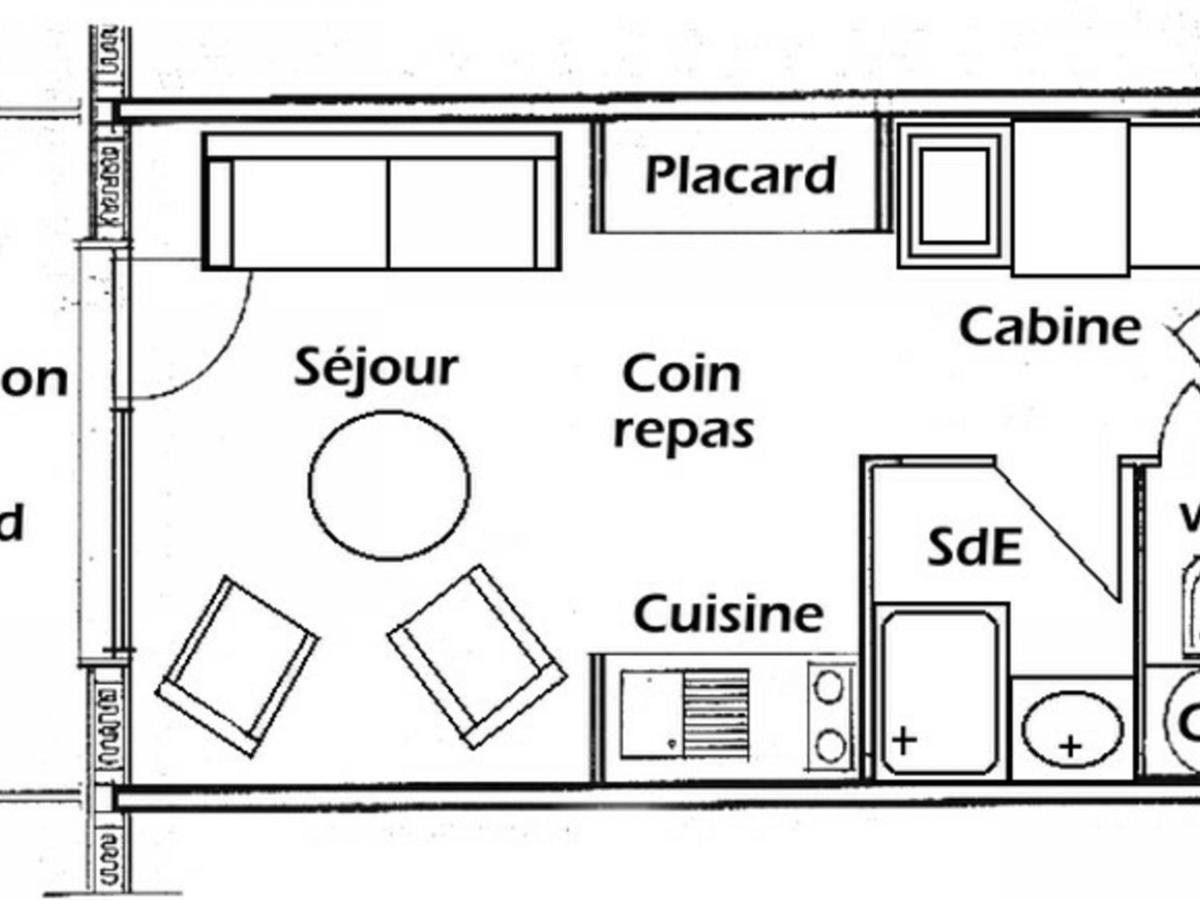 Studio Cabine Avec Balcon Sud, 4 Couchages, Equipe, Vue Pistes - Fr-1-293-178 Apartment เลเซซี ภายนอก รูปภาพ